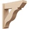 Ekena Millwork 8-in W x 28-in D x 28-in H Funston Slat Rough Cedar Woodgrain TimberThane Outlooker, Primed Tan OUTUR080X28X28FST24RCPR - alternate 1